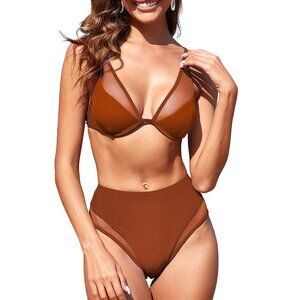 Two Piece High Waist Swimsuit- NWT